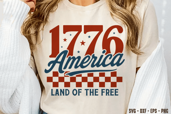 1776 America Land SVG PNG T-Shirt Graphics Review