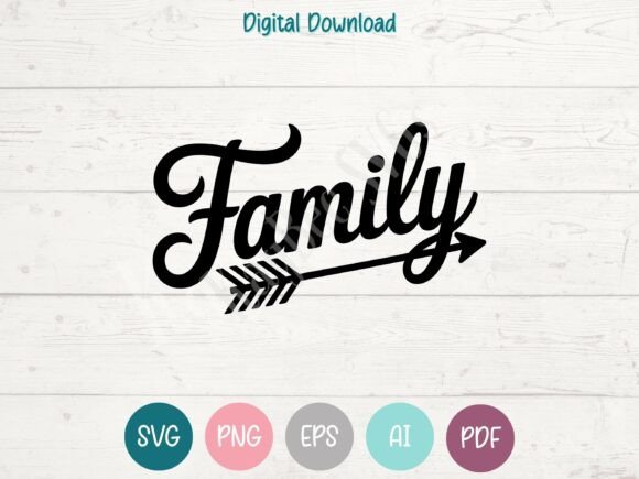 Family Arrow SVG PNG EPS AI PDF