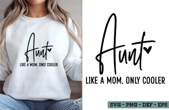 Funny Auntie PNG SVG Graphics for T-Shirt Designs