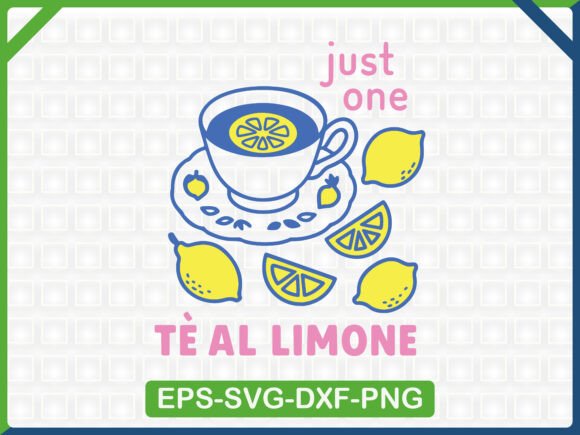 Handdrawn Lemon Tea Summer Trendy SVG: Graphics & T-Shirt Designs