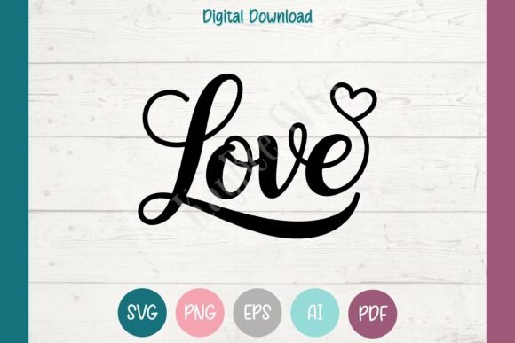 Love Heart Graphics for T-Shirt Designs