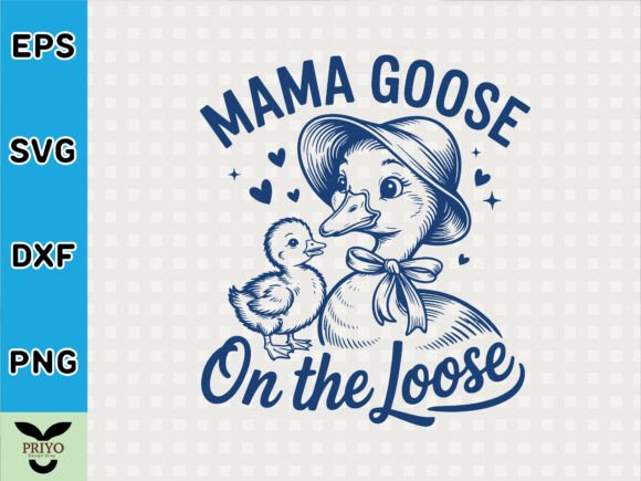 Mama Goose on the Loose T-shirt Design