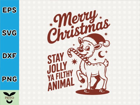 Merry Christmas Stay Jolly Ya Filthy Graphics & T-Shirt Designs