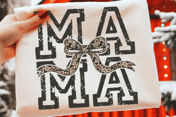 Retro Mama Svg: Coquette Camo Graphics & T-Shirt Designs