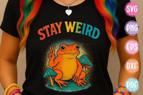 Stay Weird Orange Toad PNG SVG Embroidery Review