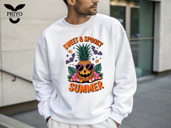 Sweet and Spooky Summer Tropical Graphics for T-Shirt Designs