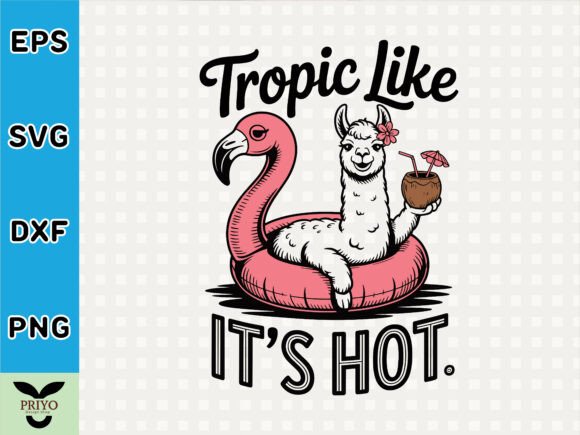 Tropic Like It’s Hot SVG: Graphics for T-Shirt Designs