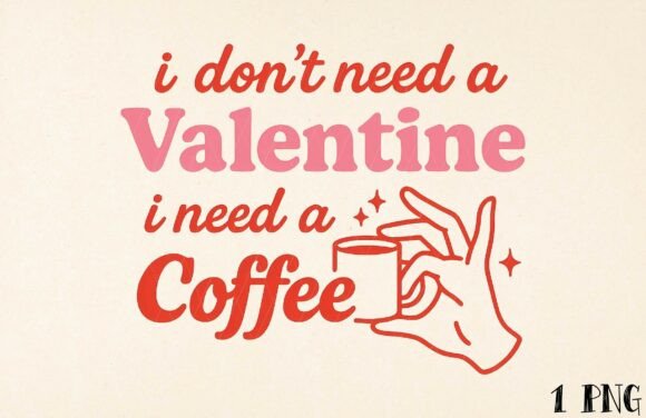 Valentine Coffee SVG PNG: Graphics for T-Shirt Designs